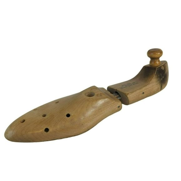 Vintage Wright Shoe of NY Wooden Right Shoe Tree Stretcher with Knob Size 9/1 - Picture 3 of 6